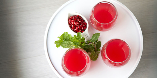 Pomegranate and mint drink  - thumbnail version