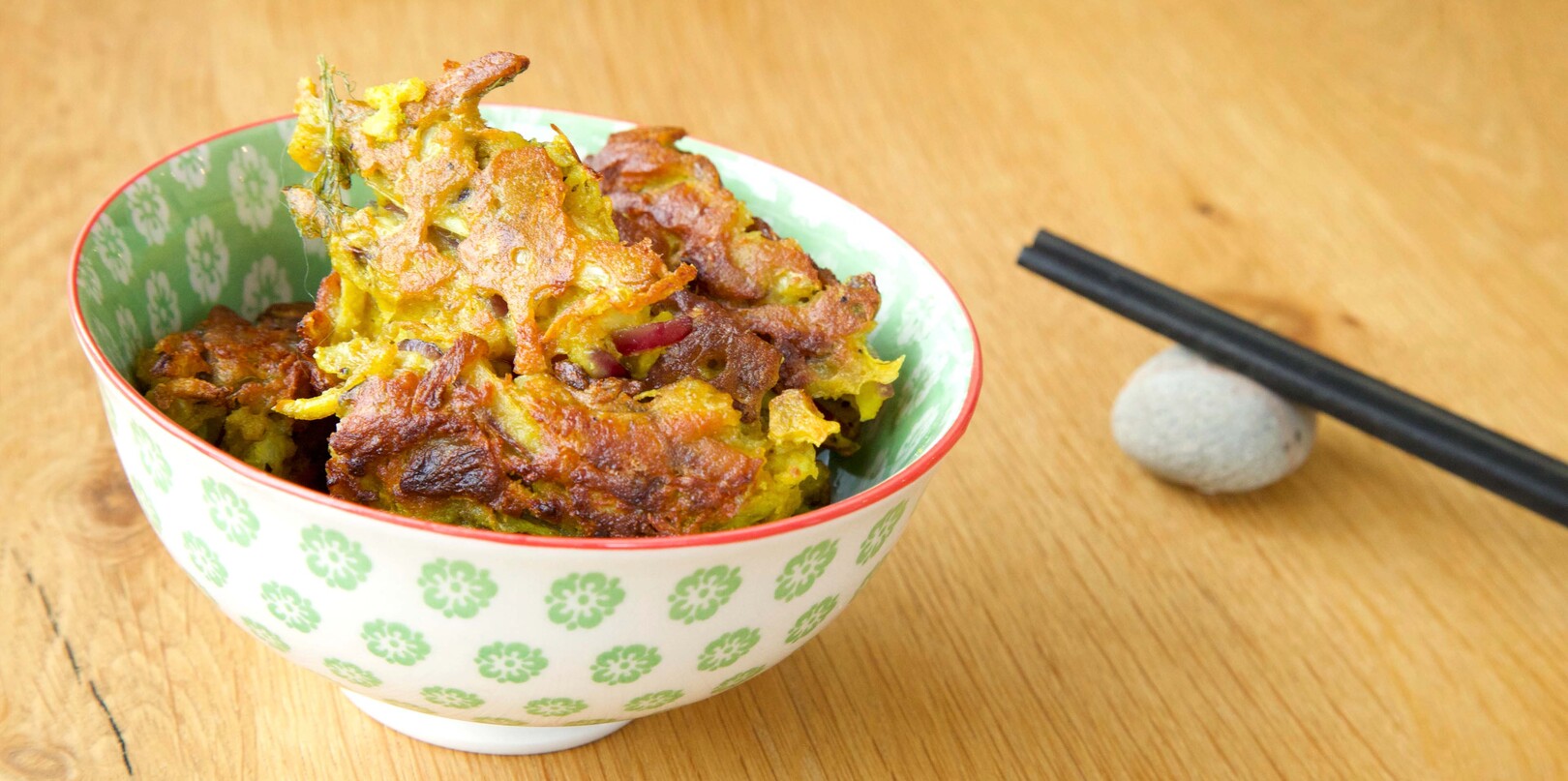 Onion and fennel bhajis - thumbnail version